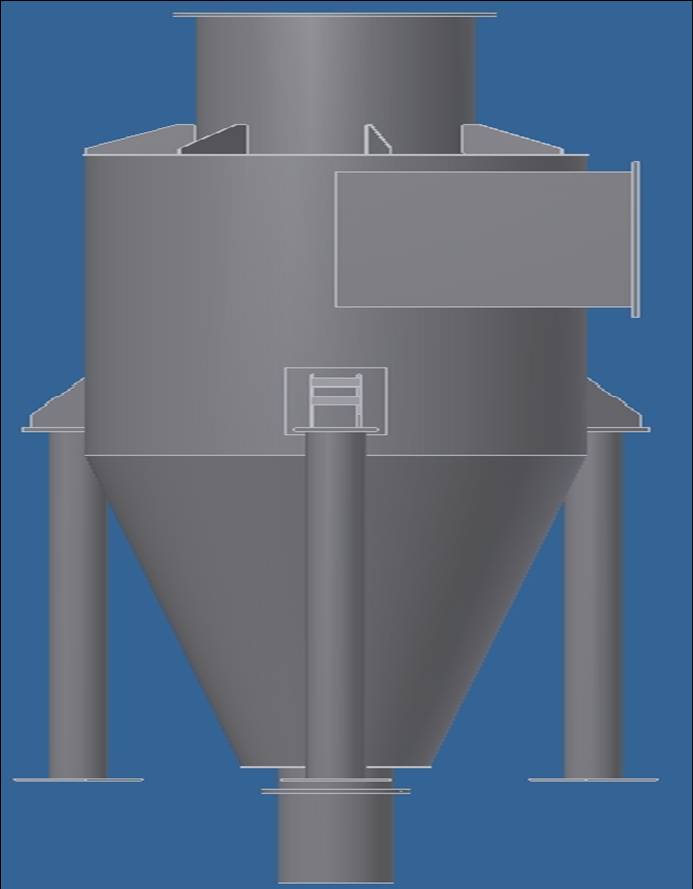 兩段爐旋風除塵器